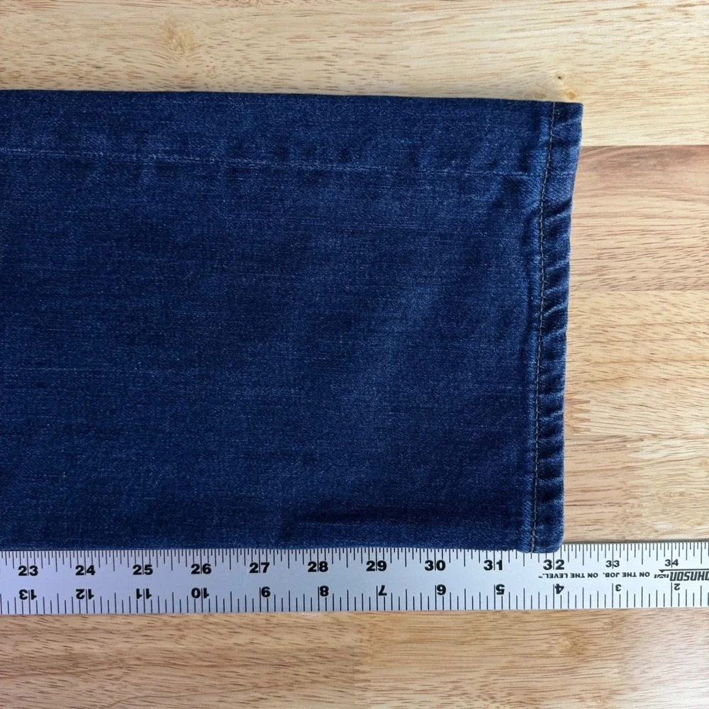 AG Adriano Goldschmied Everett Men 31x32 Blue Slim Straight Japanese Fabric Jean